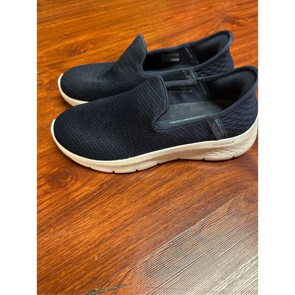Skechers Navy Hands Free Slip-Ins: Go Walk Flex size 7.5 - Picture 3 of 8
